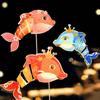 Chinese Style New Year Dolphin Lantern Traditional New Year Luminous Lantern  Spring Festival