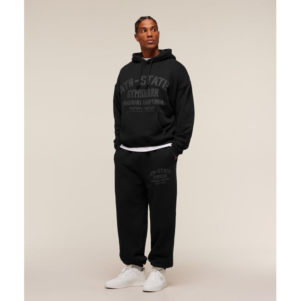 Gymshark Collegiate Joggers Black A4b1u Bb2j