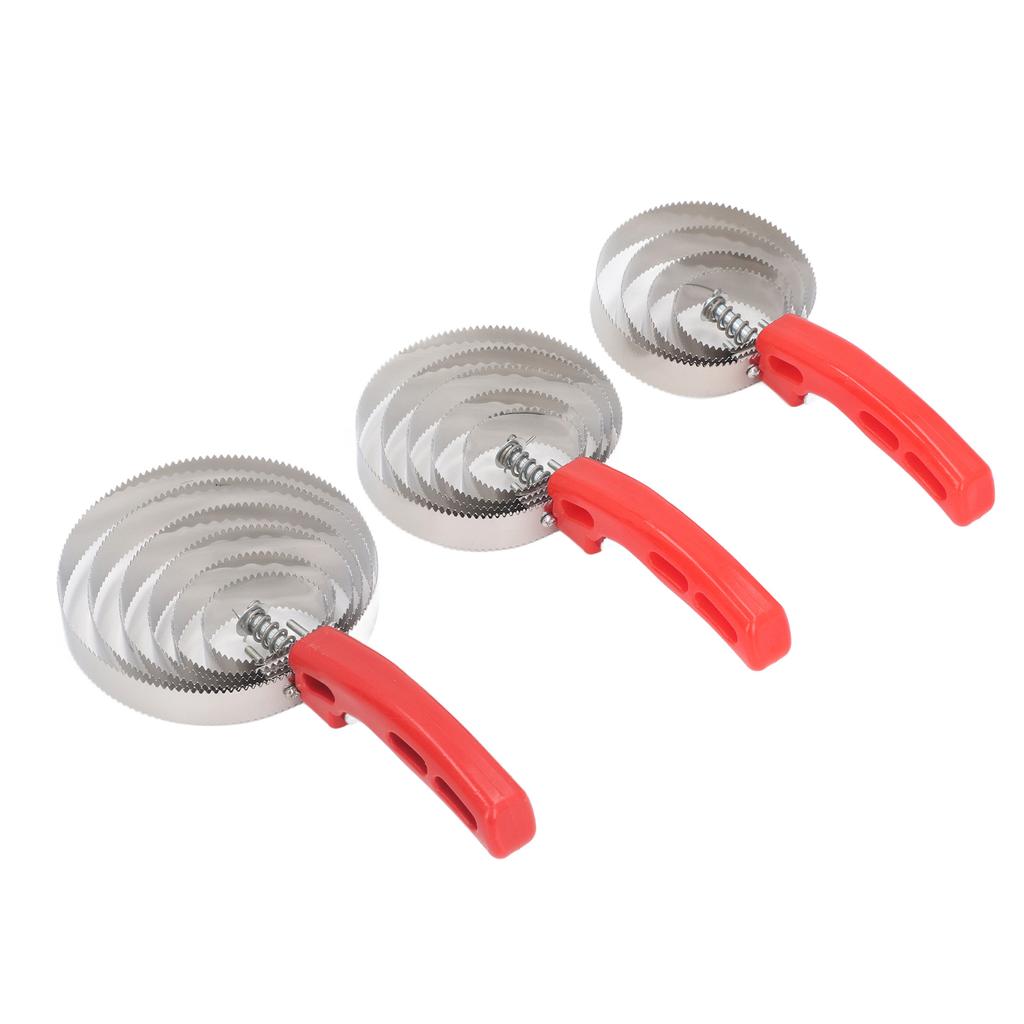 3pcs Horse Curry Comb Multipurpose 4 Rings 5 Rings 6 Rings Double Sided Stainless Steel Curry Comb