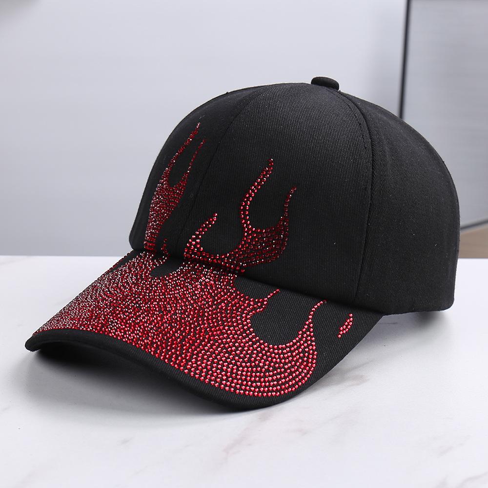 Spring and summer new fashion flame printing design versatile baseball cap outdoor leisure temperament cap