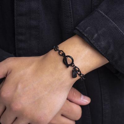 Painted Bracelet for Men, Trendy Brand, Niche Design, High-End Feel, Hip-Hop American Style, High Street, Minimalist Cool Style, Men's Jewelry