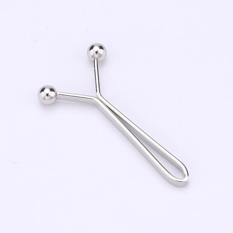 Colorful Metal Bead Headscarf Clip - U-shaped, Multifunctional Fashion Accessory