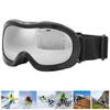 Children Ski Snowboard Goggles DoubleLayer Lenses AntiFog UV Protection Snow Goggles(Silver )