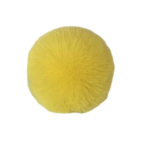 Faux Fur Pom Pom Fluffy Ball with Elastic Loop Cute Plush Ball Bag Charm for Craft Projects Hat Accessories