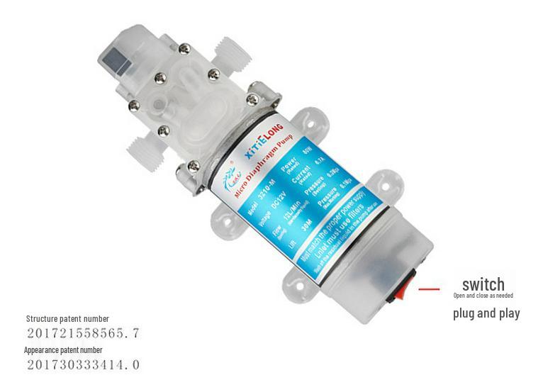 Pompa a membrana mini autoadescante 80W CC per trasferimento di liquidi alimentari