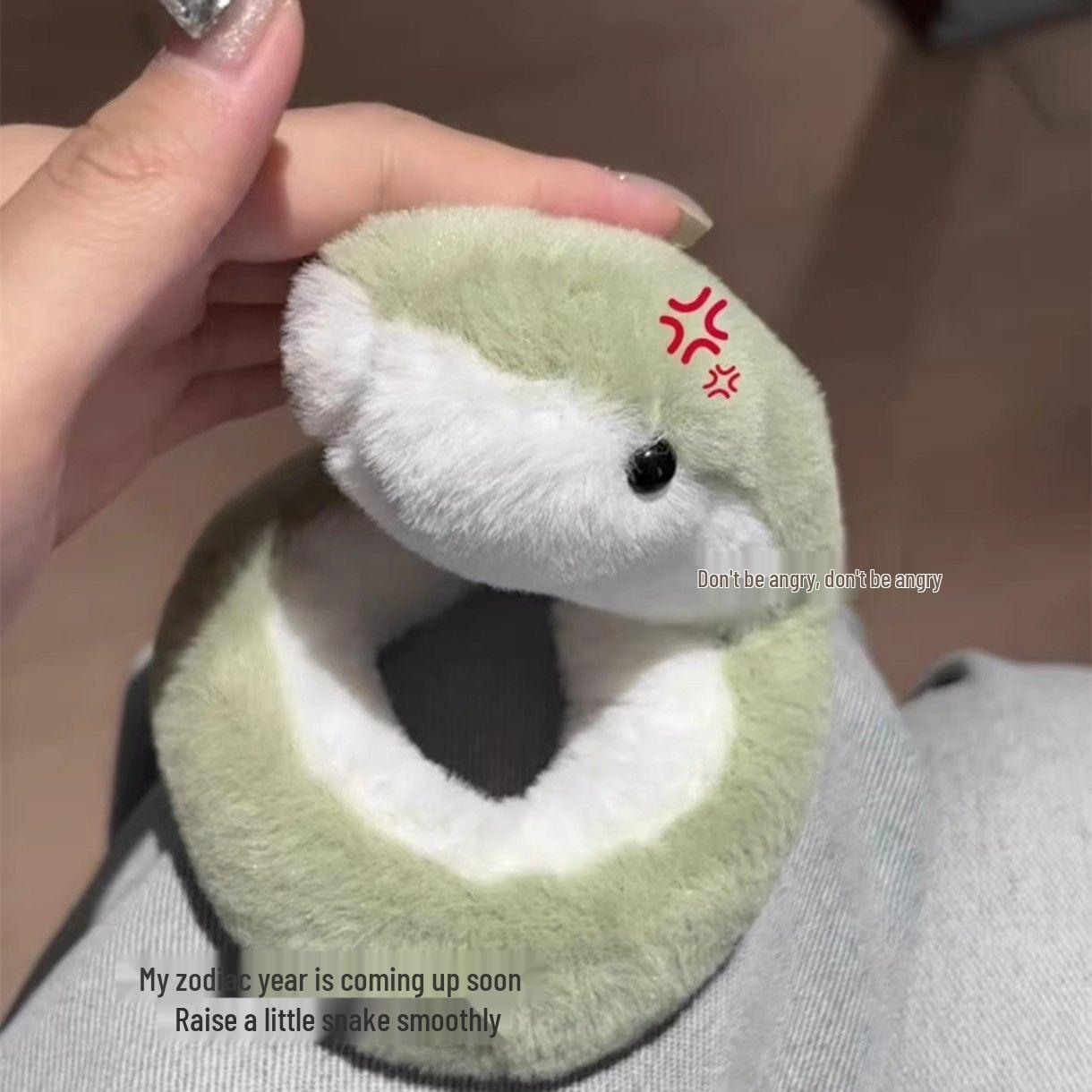 

Green Snake Plush Toy - Cute Stuffed Animal Rag Doll for Kids and Sofa Ornament Around 38 cm [In stock]