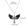 Angel Crossed Necklace Women Sweater Chain Female Hip-hop Non-fading Jewelry