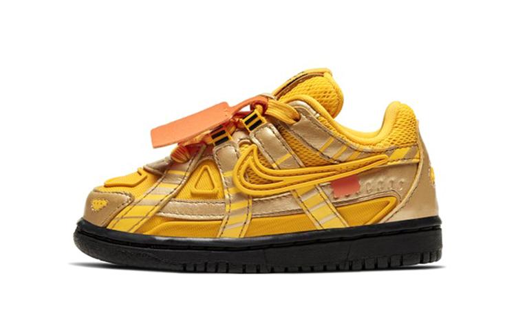 

Nike Air Rubber Dunk Off-White University Gold TD CW7444-700 25