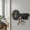 Wooden key hanger Retro Key Black