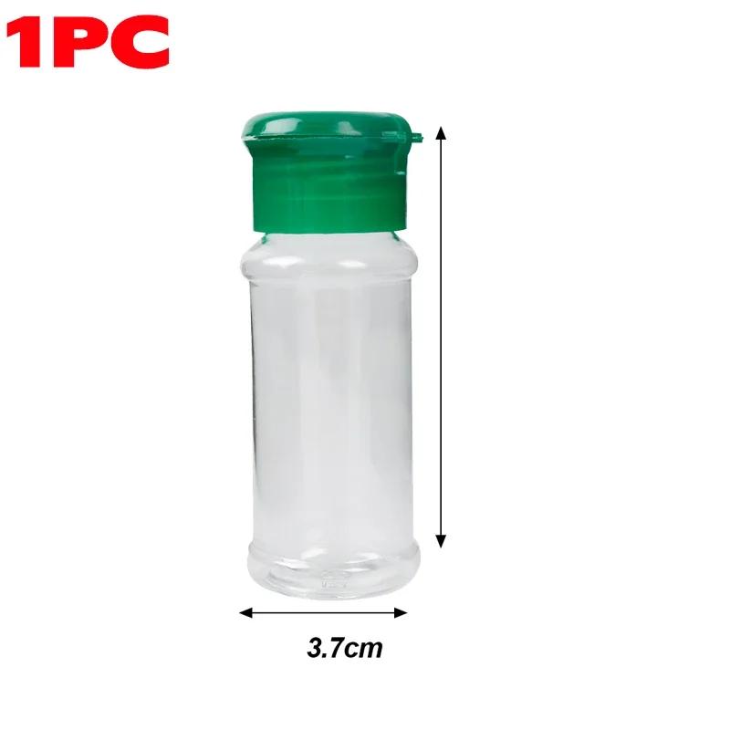 Clear Spices Bottle Salt Pepper Shakers Plastic Barbecue Seasoning Jars Condiment Box Kitchen Gadgets Powder Storage Can
