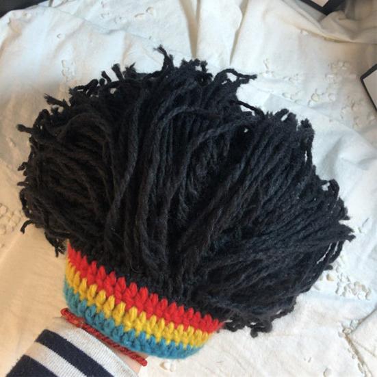 Hip Hop Style Hat, One-Piece Dreadlock Wig Knit Hat, Boys And Girls Hip Hop Cap, Music Festival Hat for Parties Festivals Halloween Daily Wear