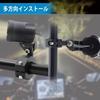 Motorcycle Light Bracket Adjustable Angle Motorbike Fog Light Mount Bicycle Mirror Clamp Handlebar Riser Black Aluminum Alloy