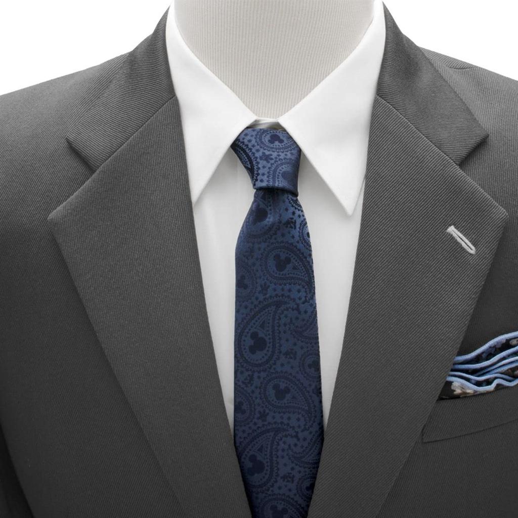 Cufflinks Mickey Mouse Navy Paisley Tie (dn-mps-bl-tr)
