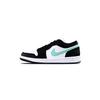 Air Jordan 1 Green Leather Cushioning, Wear Resistant Low Top Skateboard Shoes Unisex Black Green 553558-165(Team425-)