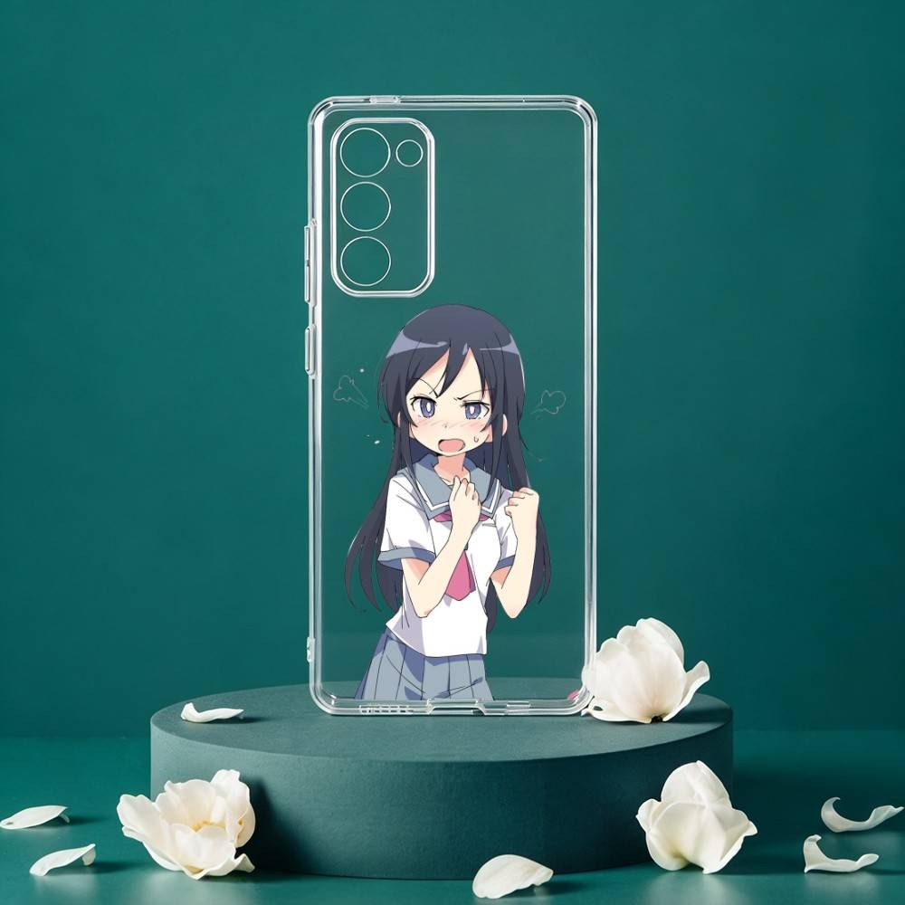 O-Oreimo-MO A-Anime Phone Case For Samsung Galaxy S24 S25 S23 S22 S21 Plus S24 S25 Transparent Cover Case