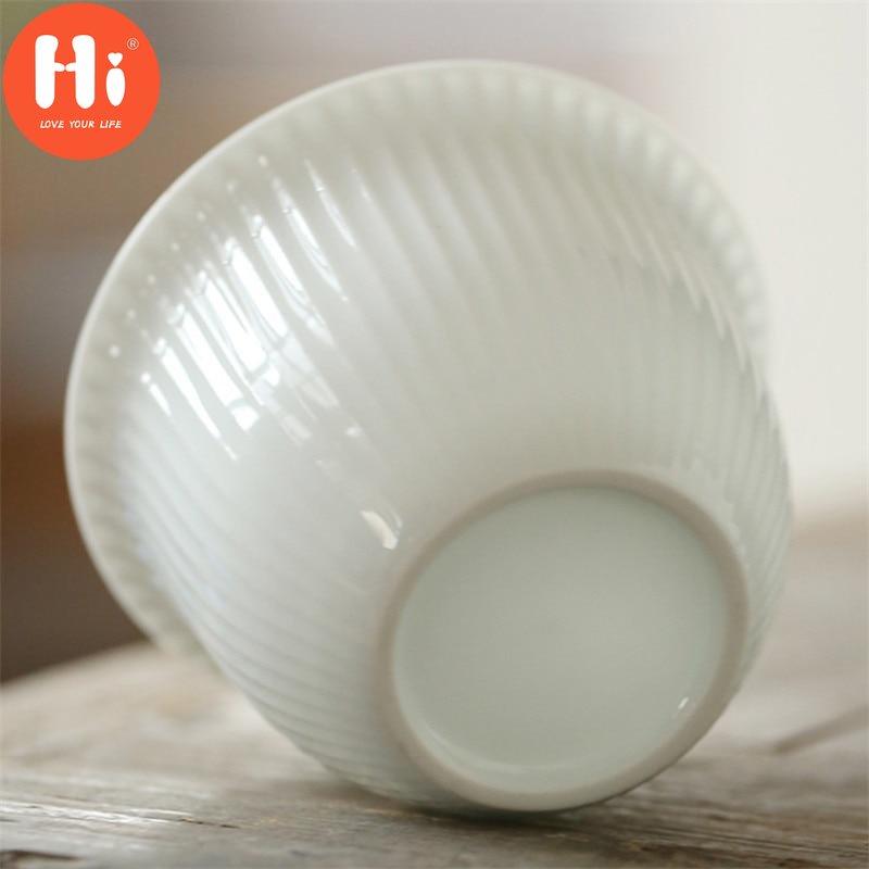 Hi Modern Jade Clay Shadow Green Kung Fu Gaiwan Ceramic Tea Bowl with Cover White Porcelain Office Teacup Drinkware
