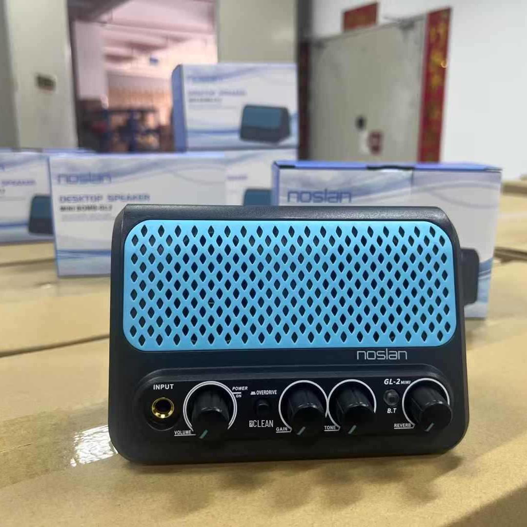 Portable Mini Bluetooth Electric Guitar Speaker with Rechargeable Battery and Headphone Support