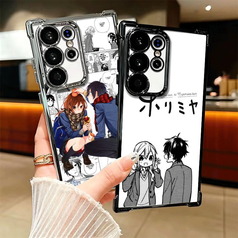 Anime Horimiya Soft Phone Case For Samsung Galaxy S26 Ultra S25 Edge S24 FE S23 Plus S22 S21 + S20 Plating Anti-Fall Fundas