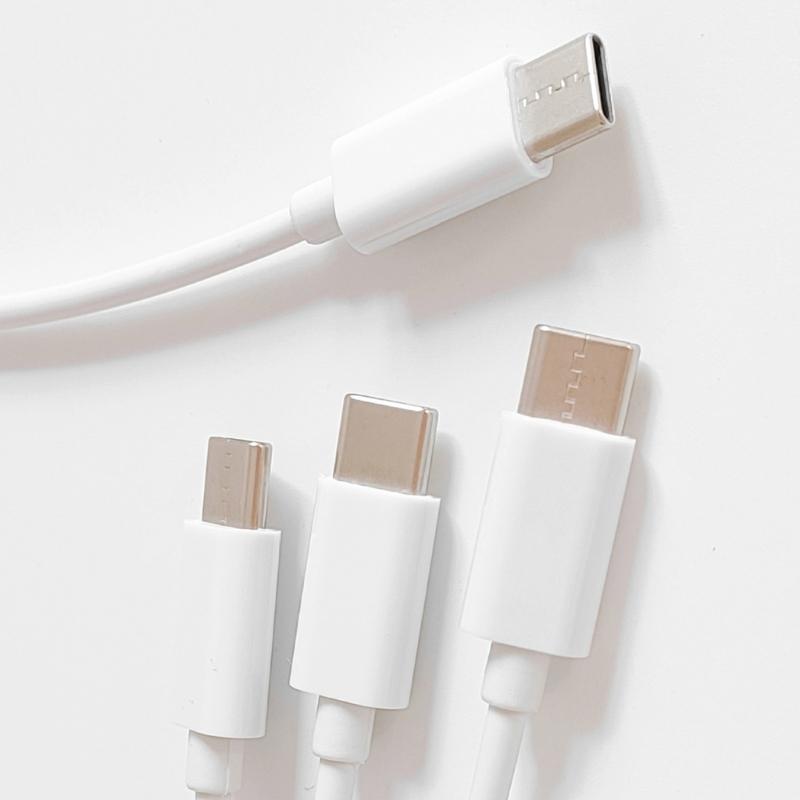 USB C to Multi 3 in 1 USB Long Charger Cable 1M/3.28ft Charging Cord Universal Multiple Ports Long Charging Cable USB C