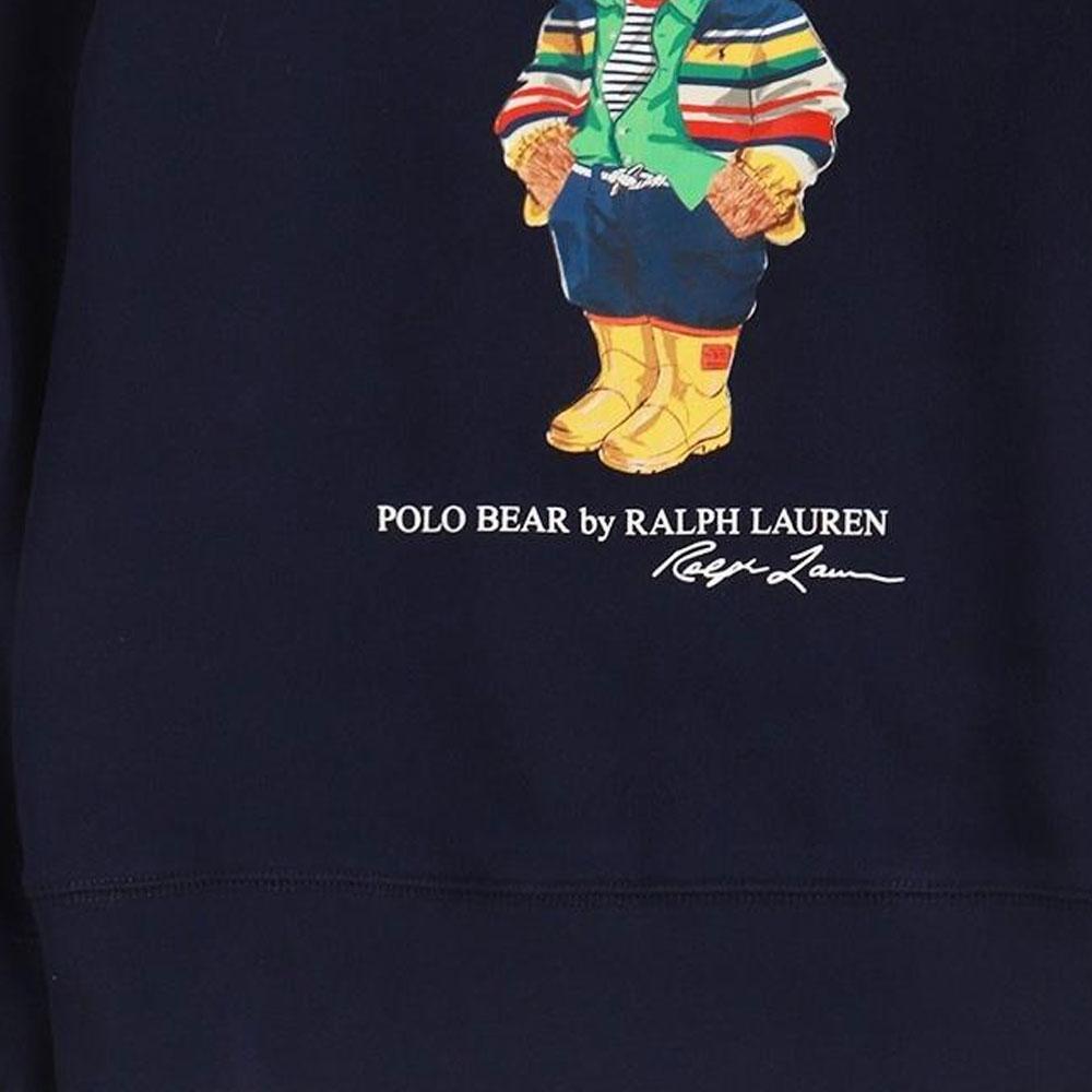 Polo Ralph Lauren Sweatshirt Logo Print Crew Neck Long Sleeve Kids Tops Navy-Blue 323975028-001