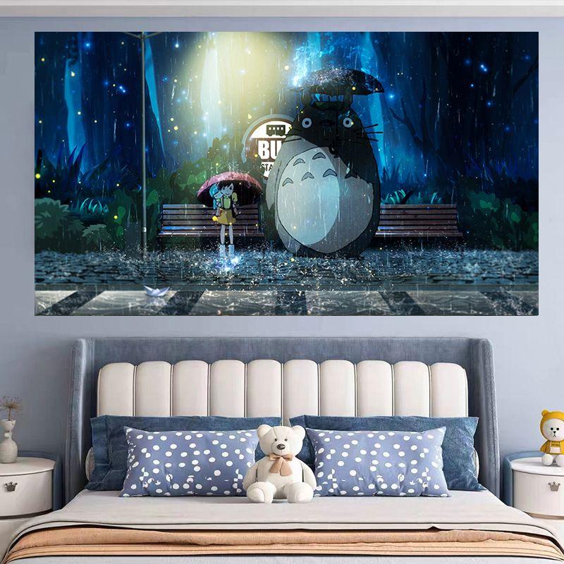 

Tapestry My Neighbor Totoro Japanese anime 75x100 чорний