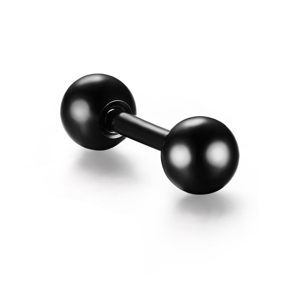 Vnox 1 Stuk Gotische Punk Hoepel Oorbellen voor Mannen Vrouwen, Zwart Roestvrij Staal Huggie Hoops Oor Sieraden, Kruis Geometrisch Hangend