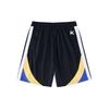 Basketball Series Logo Striped Letter Mid-Waist Straight Loose Shorts Men Shorts Basic-Black 152321229-3