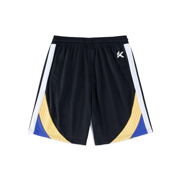 

Anta Шорты мужские свободные с логотипом баскетбольной серии и полосатыми буквами средней посадки, базовые, черные 152321229-3 L