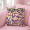 Cartoon Virgin Mary Art Pillow Case Sofa Short Plush Double-sided HD Printing Room Home Office Gift Cushion Cover