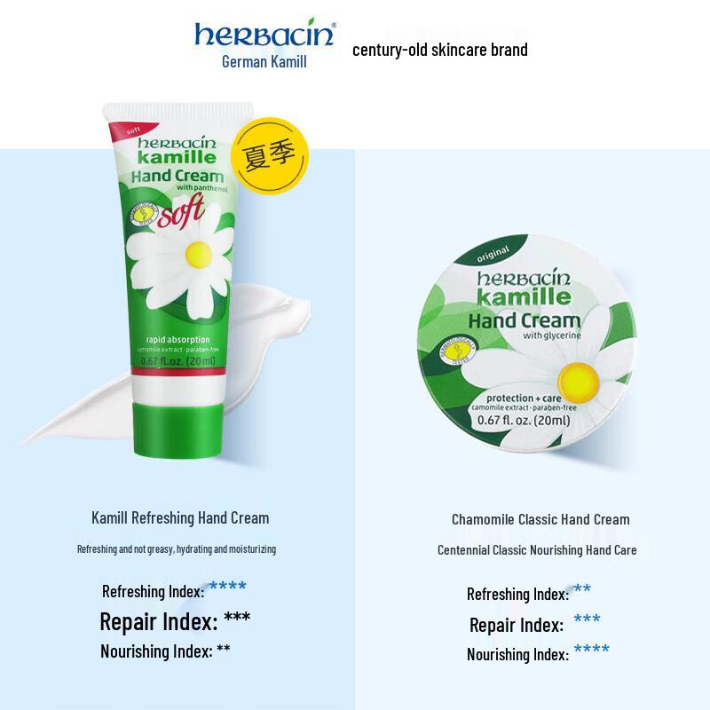 Herbacin German Chamomile Hand Cream 20ml