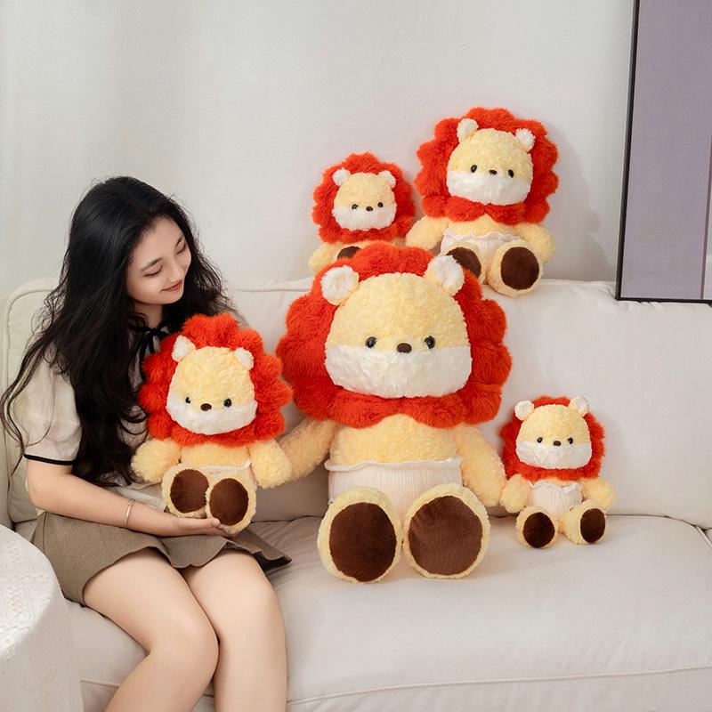 30/50/80cm Adorable Plush Toy Animal Creative Huggable Pillow Stuffed Cushion Gentle Doll Girls Holiday Present Cute And Charming Room Decor