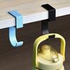 5 Shape Sturdy Hook for Student Bags Long Time Use Metal Wall Attachment Basic Assembly Black White Double Tone