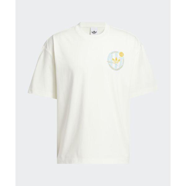 Adidas Originals Basketball Logo Loose Fit Crew Neck Short Sleeve T-Shirt Unisex Tops KD3613
