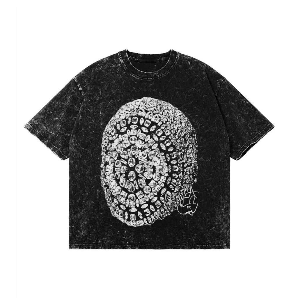 Kanye West Graphic Tee: Yeezus Tour Merch, Snow Wash Cotton