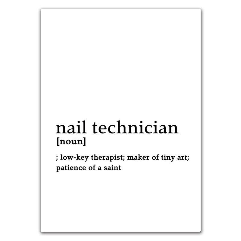 Nail Beauty Makeup Wall Decor Canvas Painting Eyebrow Canvas Art Poster Fashion Salon Quote Picture Girl Bedroom Prints HD2779