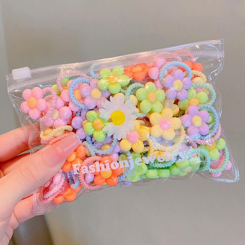 10/20 ks/sada Nové roztomilé kreslené čelenky pro dívky Elastické gumičky do vlasů Vlasové doplňky pro děti Gumičky do vlasů Pokrývky hlavy Ozdoby Dárek