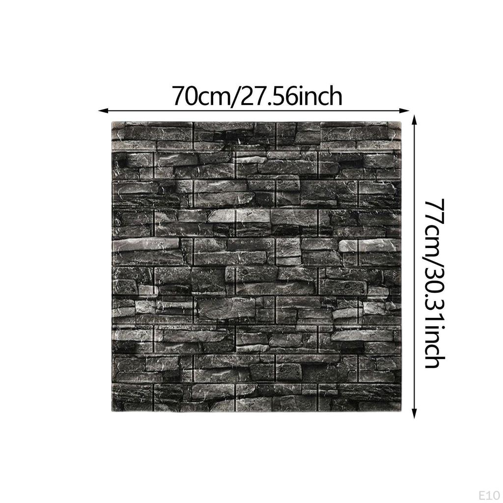 10 Stück 3D Wandpaneele Fliesen Dekor Wasserdichte Kunst für Schlafzimmer, Badezimmer, Küche
