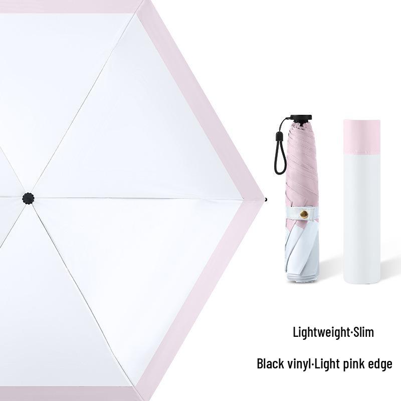 Ultra-light Carbon Fiber Sun & Rain Umbrella - Lightweight, Three-fold, UV Protective Parasol.