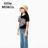 Little MO&Co. Girls' Sweet Cool Slim Fit Bow Short Sleeve T-Shirt