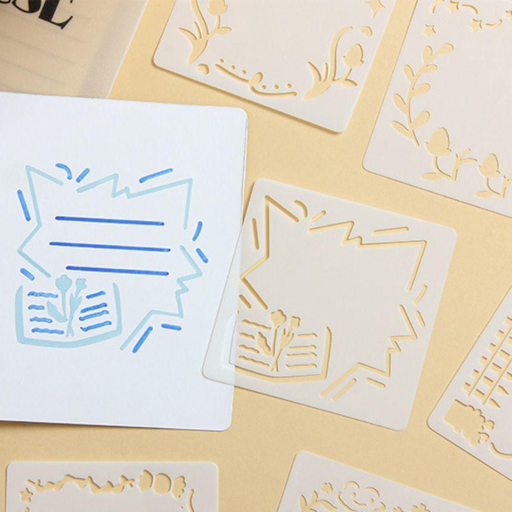 DIY Craft DIY Pattern Layering Stencils Copying Stencils Drawing Stencil Set  Scrapbooking