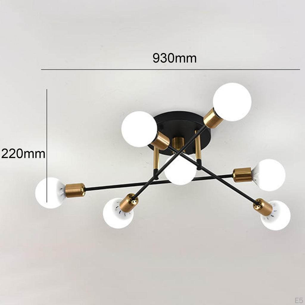 Modern Ceiling Light Fixture Flush Mounted E27 Lamp Hanging Pendant Sputnik Chandelier for