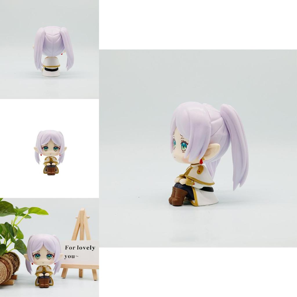 Pvc Frieren Sitting Figurine For Office Desk Home Decor