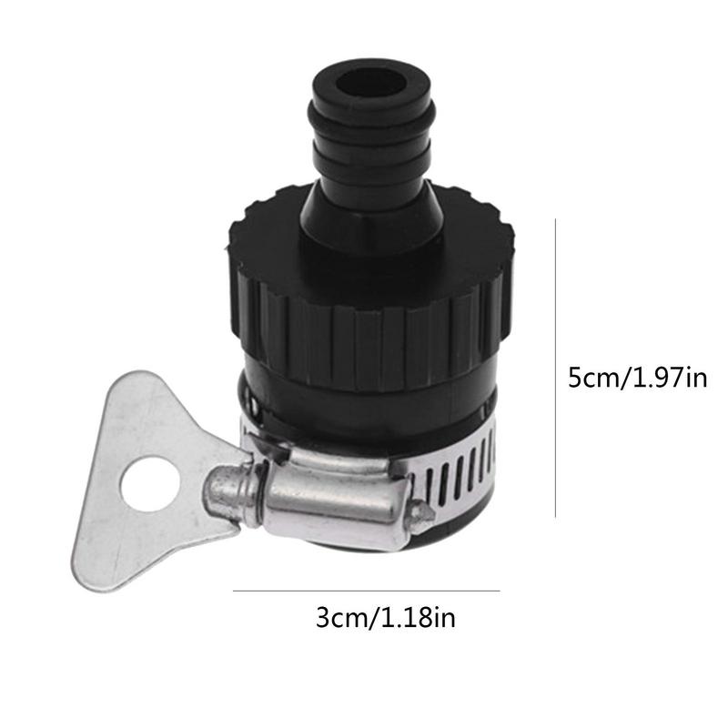 Tap Hose Connector ABS No Leaking Water Faucet Adapter Faucet Hose Connector Quick-inserting Anti-dropping Joint