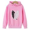 Attack Titan Aufdruck Jungen und Mädchen Frühling und Herbst Kapuzenpullover