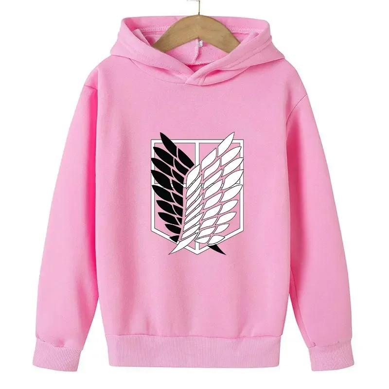 Attack Titan Aufdruck Jungen und Mädchen Frühling und Herbst Kapuzenpullover