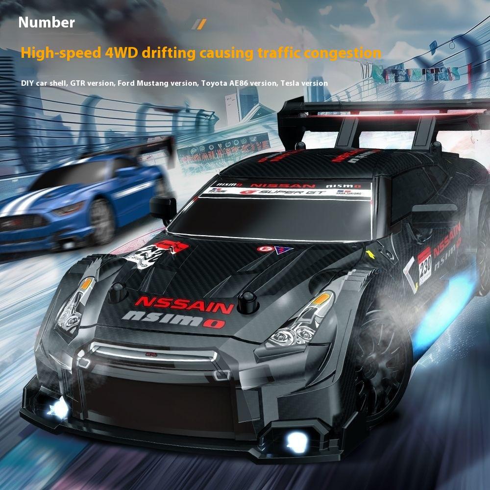 HighSpeed Remote Control Car 1:24 Scale Ae86 FourWheel Drive Drifting Toy Car Model For Children Rc Racing Vehicle