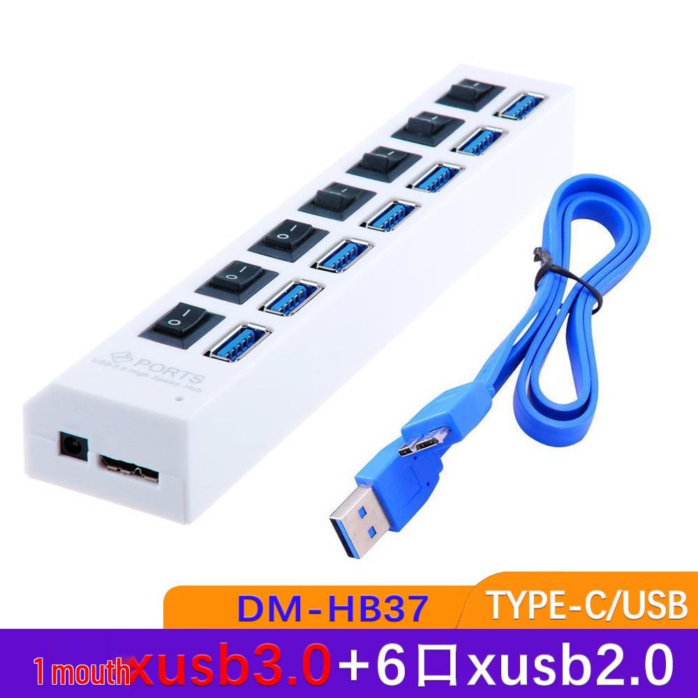 High-Speed 4-Port USB 3.0 Hub with Independent Switches