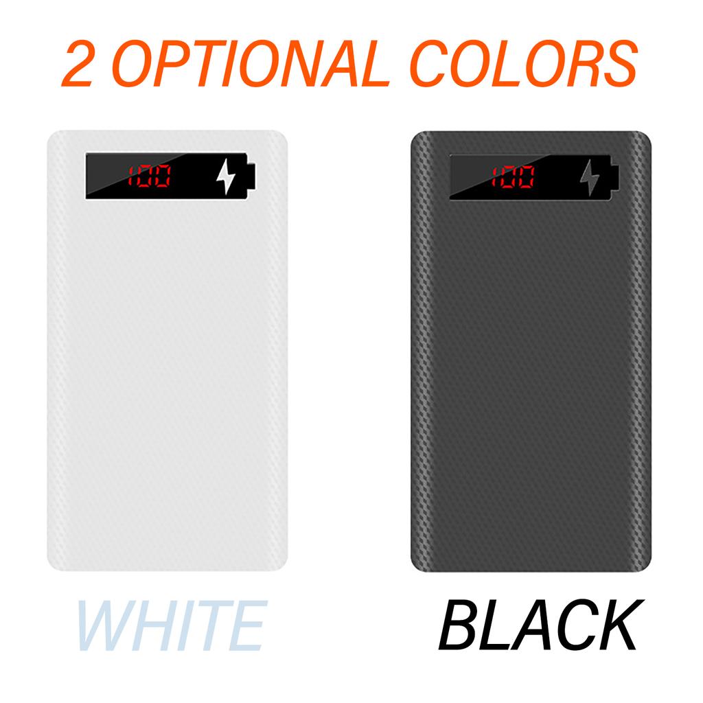 6 Cell 18650 Solder-Free Power Bank Kit Mobile Power Battery Case With LED Digital Power Display Buckle Design Without Battery
