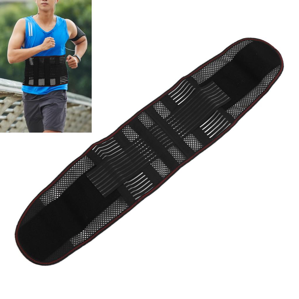 Männer Frauen Taille Lendenwirbel Unterer Rücken Stützgürtel Schmerzlinderung Atmungsaktive Untere Rückenstütze Größe M