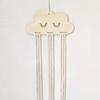 2 Pcs Wooden Cloud Hair Clip Organizer with Princess Headband Accessories, DIY Storage Hanging Pendant for Office Home Desktop Tabletop Organizer